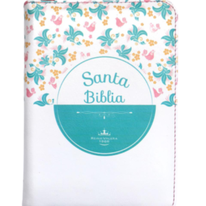 Biblia RVR1960 Blanco Flores