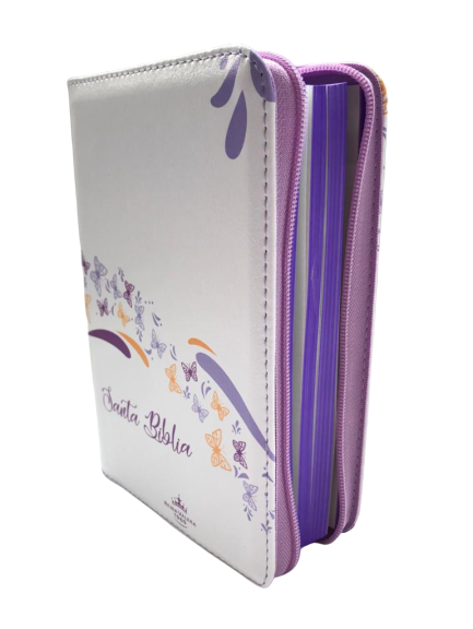 Biblia RVR1960 Blanco Mariposas