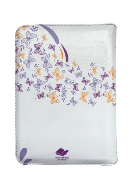 Biblia RVR1960 Blanco Mariposas