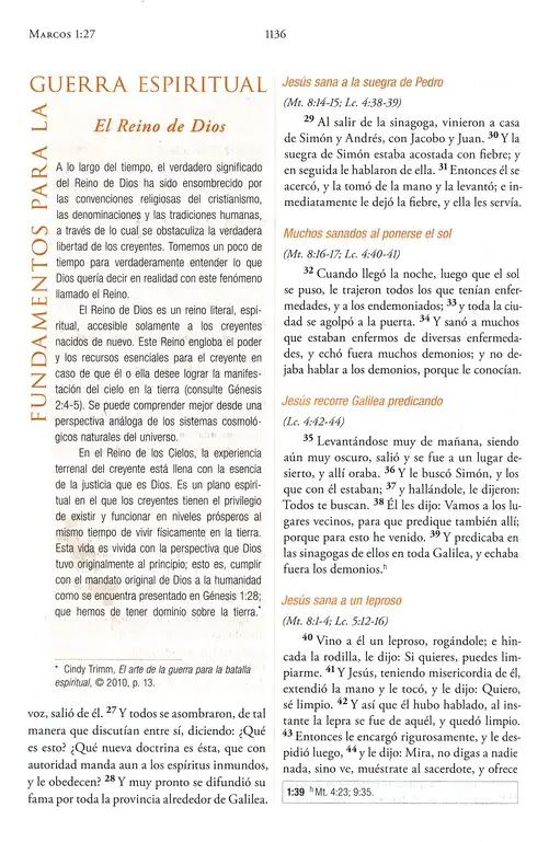 Biblia para la Guerra Espiritual - Tapa Dura