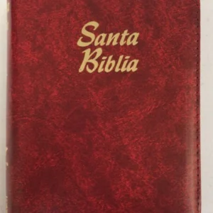 Biblia RVR 1960 con cierre - índice pequeño, alcolchada rojiza