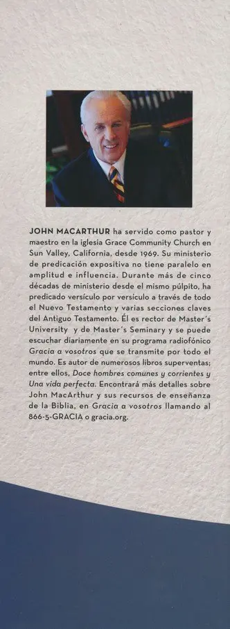 NBLA Biblia Estudio MacArthur Azul, tapa Dura, interior a dos tonos. 
