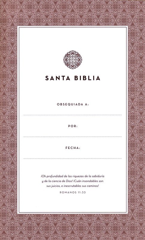 Reina Valera 1960 Santa Biblia Edición para Notas