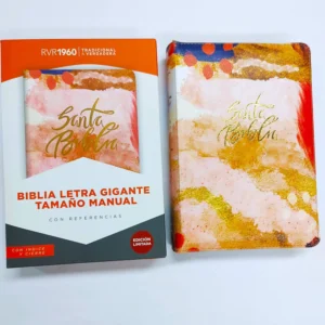 Biblia RVR 1960 Letra Gigante Multicolor, tamaño manual con referencias