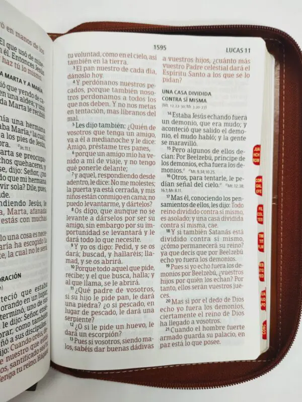 Biblia letra gigante Marrón, Referencias, tamaño manual