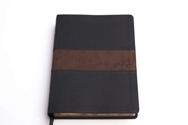 RVR1960 Biblia de Estudio Spurgeon Negro/marrón símil piel