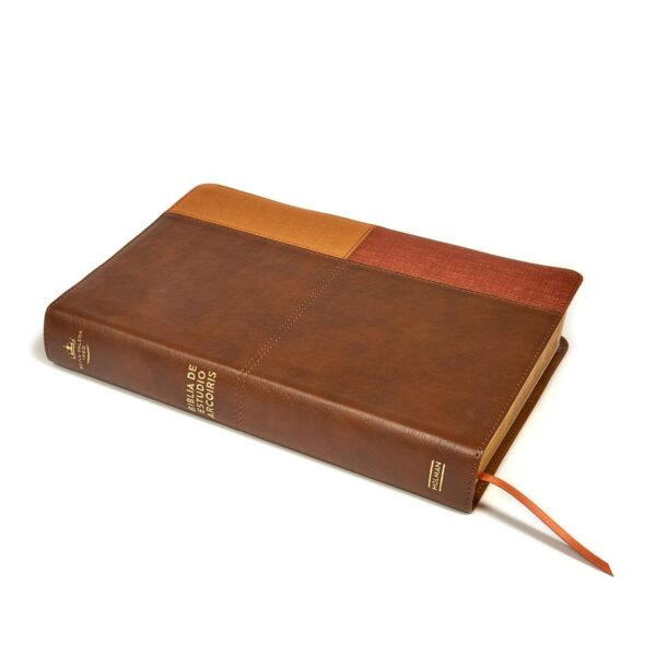 RVR1960 Biblia Arcoiris, cocoa/ terracota símil piel, de Estudio