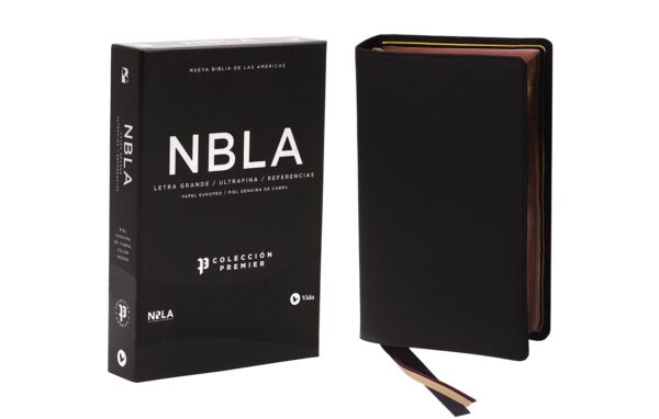 NBLA Biblia Ultrafina Negro, Letra Grande, Colección Premier