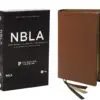 NBLA Biblia Ultrafina: Café, Letra Grande, Colección Premier, Edición Limitada