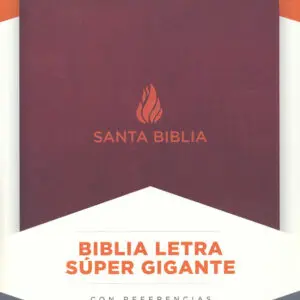 RVR1960 Biblia Letra Súper Gigante marrón, piel fabricada con índice