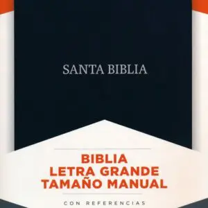 RVR1960 Biblia Letra Grande Manual Negro, piel fabricada
