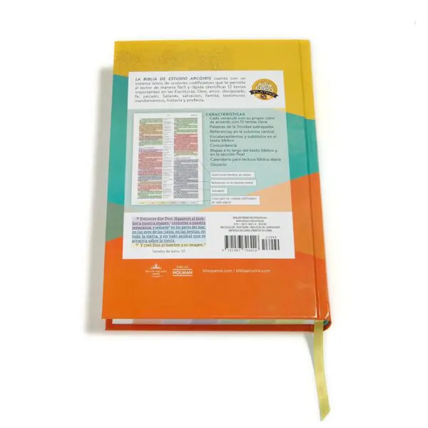 RVR1960 Biblia Arcoiris Multicolor de Estudio, tapa dura.