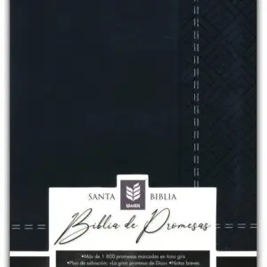 Biblia de Promesas Tamaño Manual Negro Imitación Piel RVR60