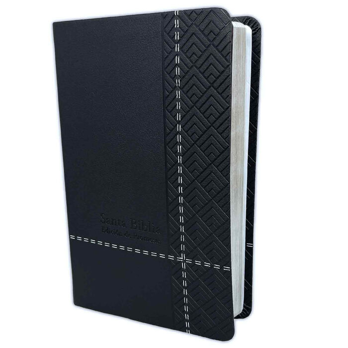 Biblia de Promesas Tamaño Manual Negro Imitación Piel RVR60 - Imagen 5