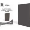 Biblia NBLA Letra Grande Compacta. Piel Fabricada Azul Marino con Cierre