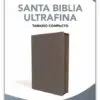 Biblia NBLA Letra Grande Compacta. Piel Fabricada Azul Marino con Cierre