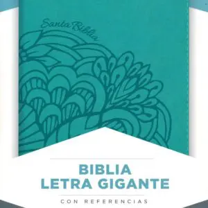 NVI Biblia letra Gigante Aqua índice, simil pielv