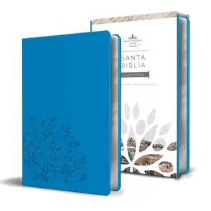 Biblia Reina Valera 1960 letra grande Símil piel azul