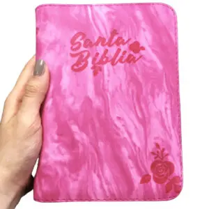 Biblia RVR60 Fucsia/Cierre Indice/Canto Plateado