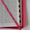 Biblia Reina Valera 1960 letra grande Símil piel Fucsia /cierre/ indice - Imagen 5