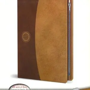 Biblia RVR60/Letra Grande/Imitacion Piel Marron/Cierre