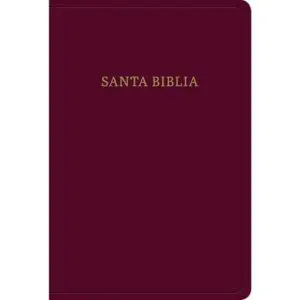 Biblia Reina Valera 1960 Letra Grande Imitación Piel Rojo Borgoña