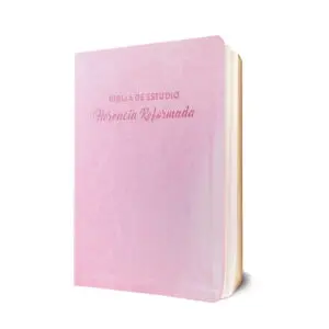 Biblia de Estudio Herencia Reformada Simil piel (Rosado)