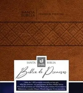 Biblia de Promesas RVR60 Letra Gigante Café Con Cierre