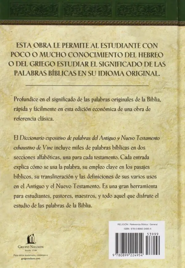 Diccionario expositivo antiguo testamento y nuevo testamento - Imagen 3