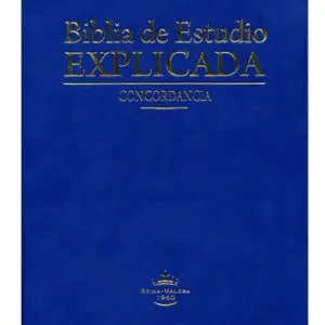Biblia de Estudio Explicada (Piel especial azul)