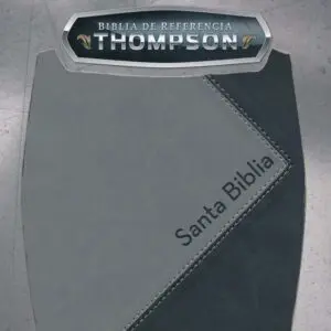 Biblia Thompson/RVR/Referencias/Piel/Negro-Gris