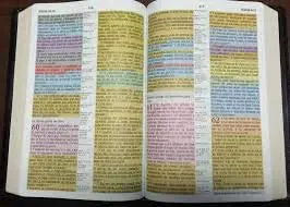 Biblia De Estudio/RVR/Arco Iris/Piel Fabricada/Negro - Imagen 2