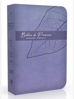 Biblia De Promesa RVR60/Tamaño Manual/Piel Especial/Lavanda