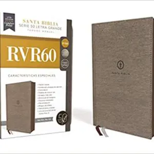 Biblia RVR60/Letra Grande/Serie 50 (10)/Gris Tamaño Manual