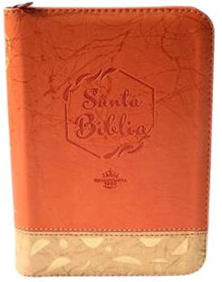 Biblia/RVR045cZLM PJR/Naranja Beige