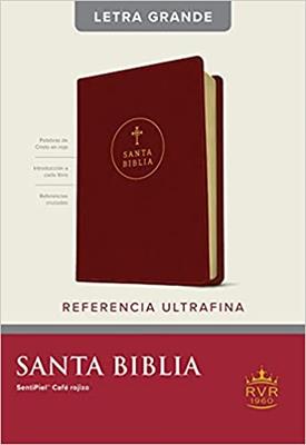 Biblia RVR60/Edicion De Referencia/Ultrafina/Cafe Rojizo/Letra Grande