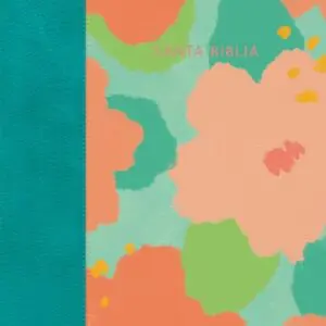 RVR 1960 Biblia letra gigante floral símil piel con índice