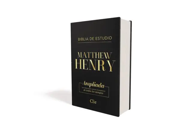 Biblia De Estudio Matthew Henry/RVR60/Cuero Suave/Negro - Imagen 2