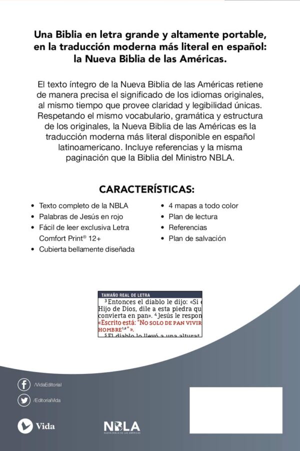 Biblia NBLA/Ultrafina/Letra Gigante (14)/Beige - Imagen 2