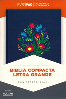 Biblia RVR60/Compacta/Letra Grande/Bordado Sobre Tela