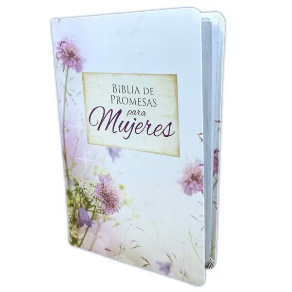 Biblia de Promesas RVR60/Letra Gigante/Imitacion Piel/Floral - Imagen 2