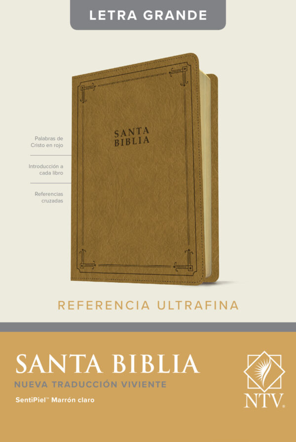 Biblia/NTV/Letra Grande/Con Referencias/Ultrafina/Marron Claro