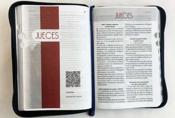 Biblia / RVR056cZTILGa/ Negro Indice Canto Plateado - Imagen 2