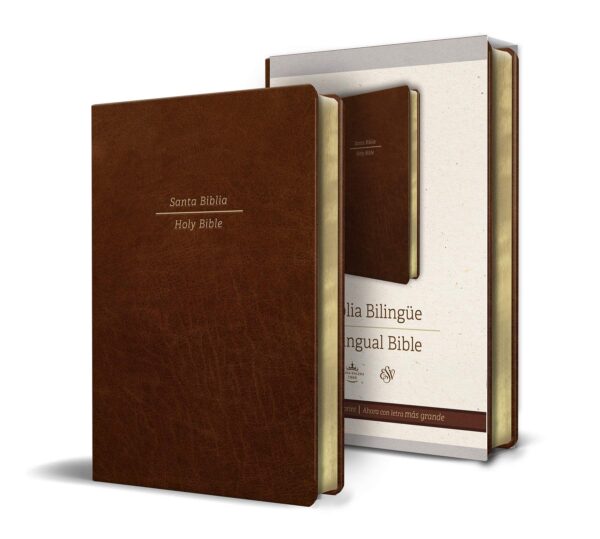 Biblia Bilingue RVR60 English Standard Version LG Marron - Tubiblia.com