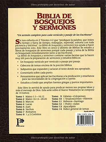 Biblia De Bosquejos Y Sermones Tomo 11 Hebreos y Santiago - Tubiblia.com