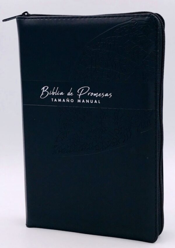 Biblia De Promesa Manual Piel Negro Letra Grande RVR60 - Tubiblia.com
