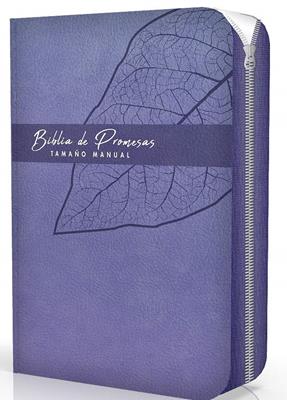 Biblia De Promesa Tamaño Piel Lavanda Letra Grande RVR60 - Tubiblia.com