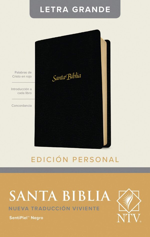 Biblia NTV Personal Letra grande sentipiel 2 - Tubiblia.com