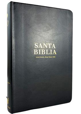 Biblia RVR60 Tamaño LG Negra Canto Dorado - Tubiblia.com