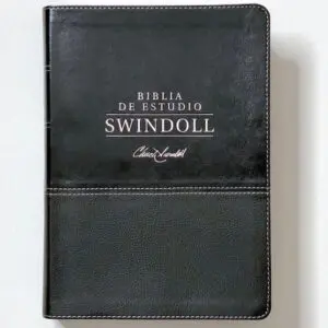 Biblia De Estudio Swindoll/NTV/Sentipiel/Negro/Indice